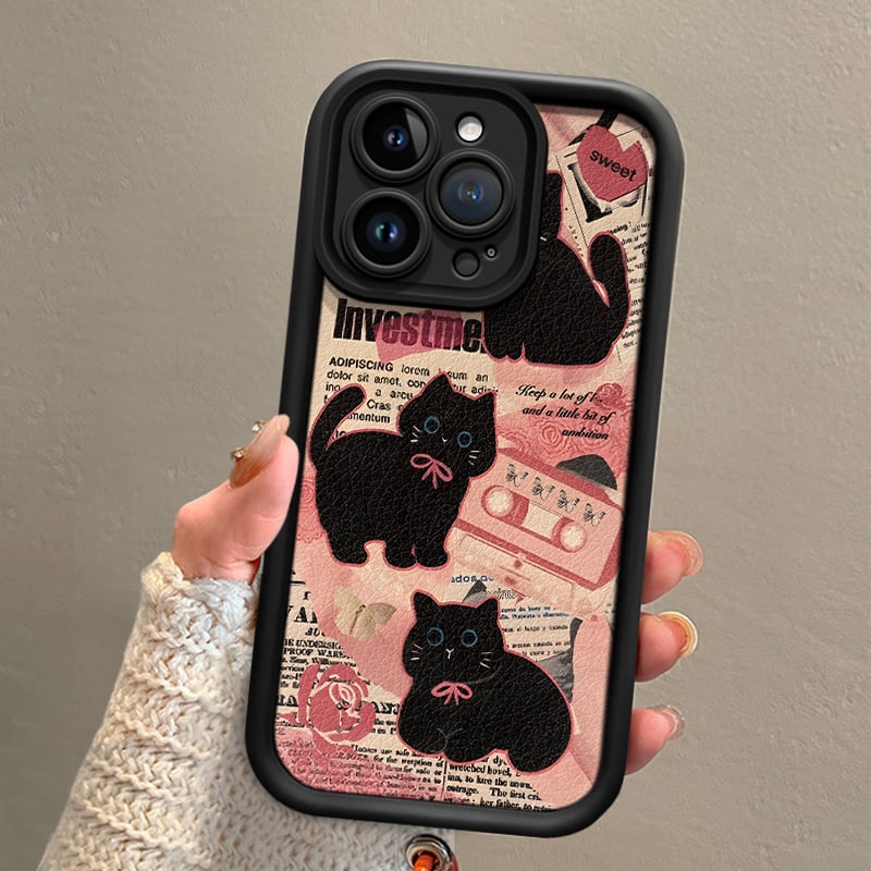 【JQXXシリーズ】猫柄 スマホケース IPHONE16/15/14/13/12/11/XS/XR対応 猫 ねこ ネコデザイン