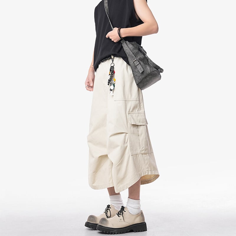 【KADISHOUシリーズ】カジュアルムパンツ 七分丈 ズボン ボトムス 5色 男女兼用 メンズ かっこいい