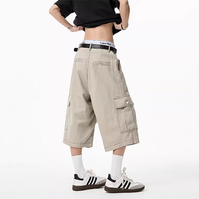 【KADISHOUシリーズ】カジュアルパンツ 2色 七分丈 ズボン ボトムス 男女兼用 メンズ おしゃれ