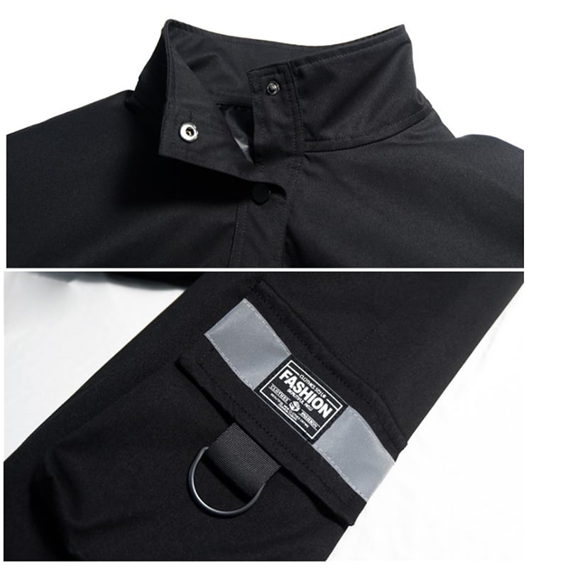 【HEIDIANシリーズ】ショート丈アウター ジャケット おしゃれ デザイン性あり ブラック 黒 M L XL 2XL