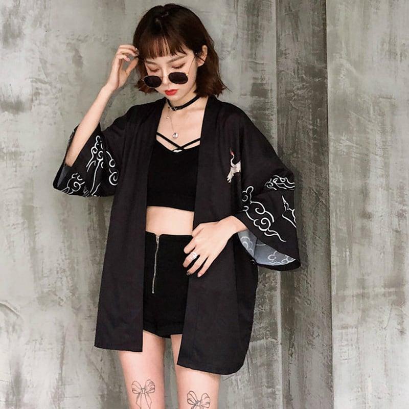 【潮我看シリーズ】★和風 原宿風 ゆったり 着痩せ 七分袖 レトロ メンズ・レディース カップル用 カーディガン★ ChinChic