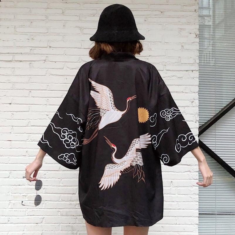 【潮我看シリーズ】★和風 原宿風 ゆったり 着痩せ 七分袖 レトロ メンズ・レディース カップル用 カーディガン★ ChinChic
