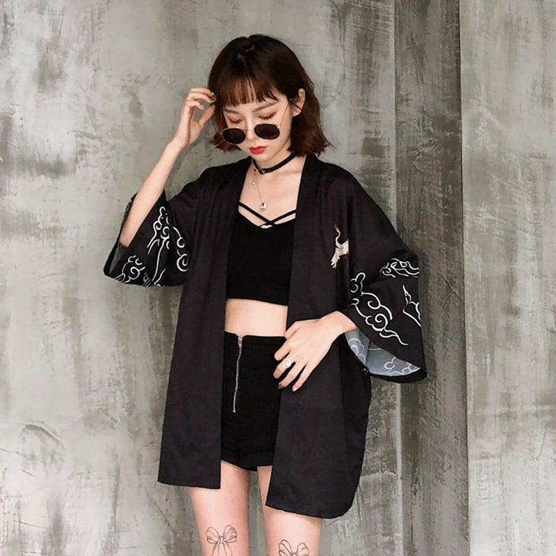 【潮我看シリーズ】★和風 原宿風 ゆったり 着痩せ 七分袖 レトロ メンズ・レディース カップル用 カーディガン★ ChinChic