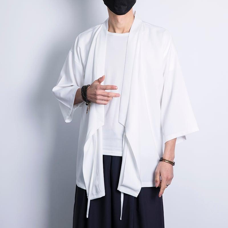 【MUFENGシリーズ】★無地★ チャイナ風 法被 男女兼用 大きい サイズ 2色展開 メンズ ブラック&ホワイト ChinChic