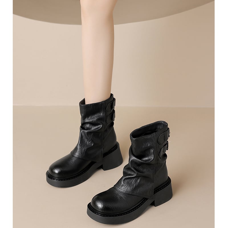 【BUERシリーズ】ヒール5CM ハイブーツ 2色展開 サイズ35-40 おしゃれ 着痩せ ブラック コーヒー色