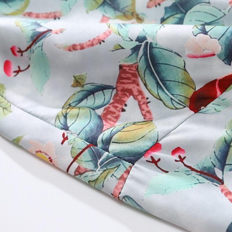 【BCBGHシリーズ】★油絵風シャツ★ トップス 長袖シャツ 春夏 M L XL 2XL 男女兼用 メンズ 文芸スタイル - ChinChic