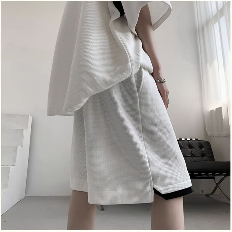 【PLQVシリーズ】★セットアップ★ 3色 ポロシャツ + ショートパンツ 男女兼用 大きいサイズ おしゃれ カジュアル