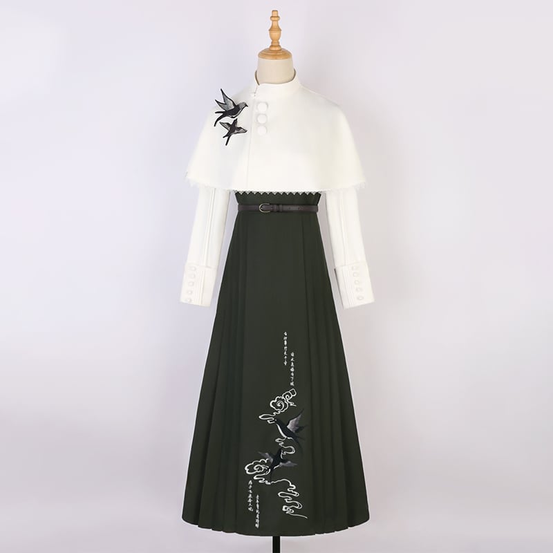 【塵煙雲夢---春不晚シリーズ】チャイナ風つりワンピース 漢服ワンピース 漢元素 レディースファッション