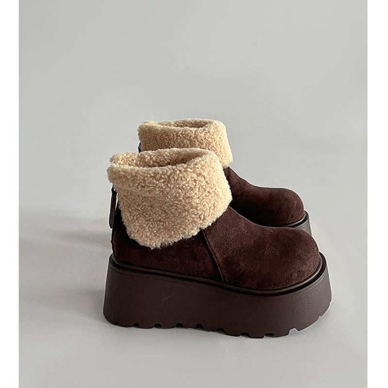 【SSBLシリーズ】ヒール7CM ブーツ 3カラー サイズ35-40 暖かい コーヒー色 ベージュ ブラウン