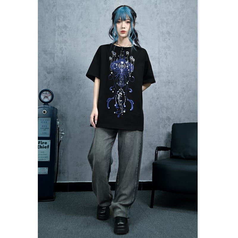 【古怪舍---無聲沼澤シリーズ】★デニムパンツ★ ボトムス ズボン 着痩せ 合わせやすい シンプル