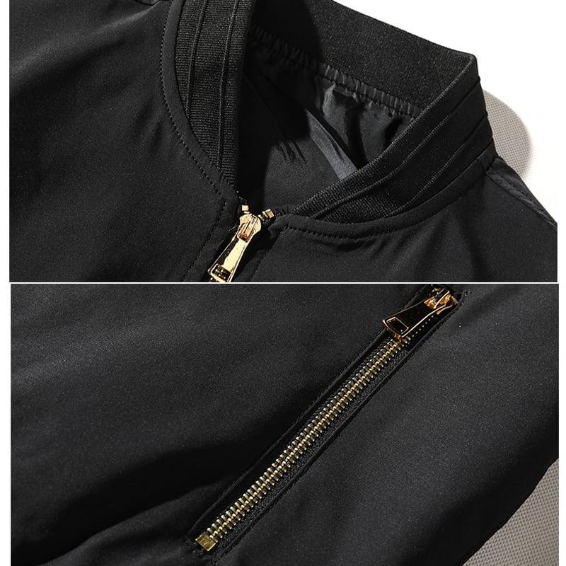 【FVSVシリーズ】★チャイナ風アウター★ 龍紋刺繍入りスタジャン 龍 キルティング有り スカジャン ジャケット チャイナ風服 大きいサイズ - ChinChic