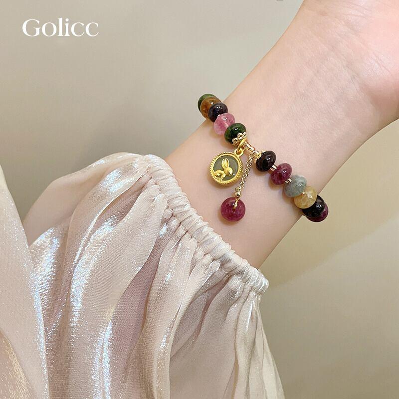 【GOLICCシリーズ】★チャイナ風腕輪★ ブレスレット レディースアクセサリー 彩 可愛い 気質アップ - ChinChic
