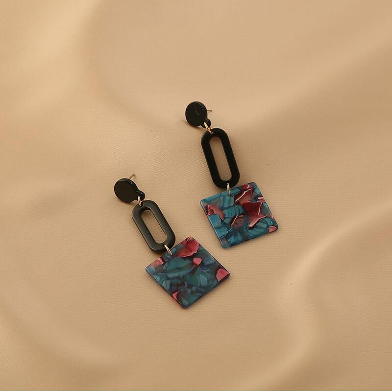 【HUAJIシリーズ】★耳飾り★ ペア ピアス レディースアクセサリー 彩り レトロ ファッション 可愛い - ChinChic