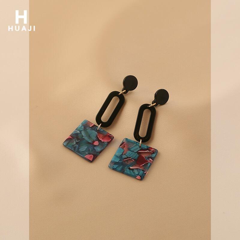 【HUAJIシリーズ】★耳飾り★ ペア ピアス レディースアクセサリー 彩り レトロ ファッション 可愛い - ChinChic