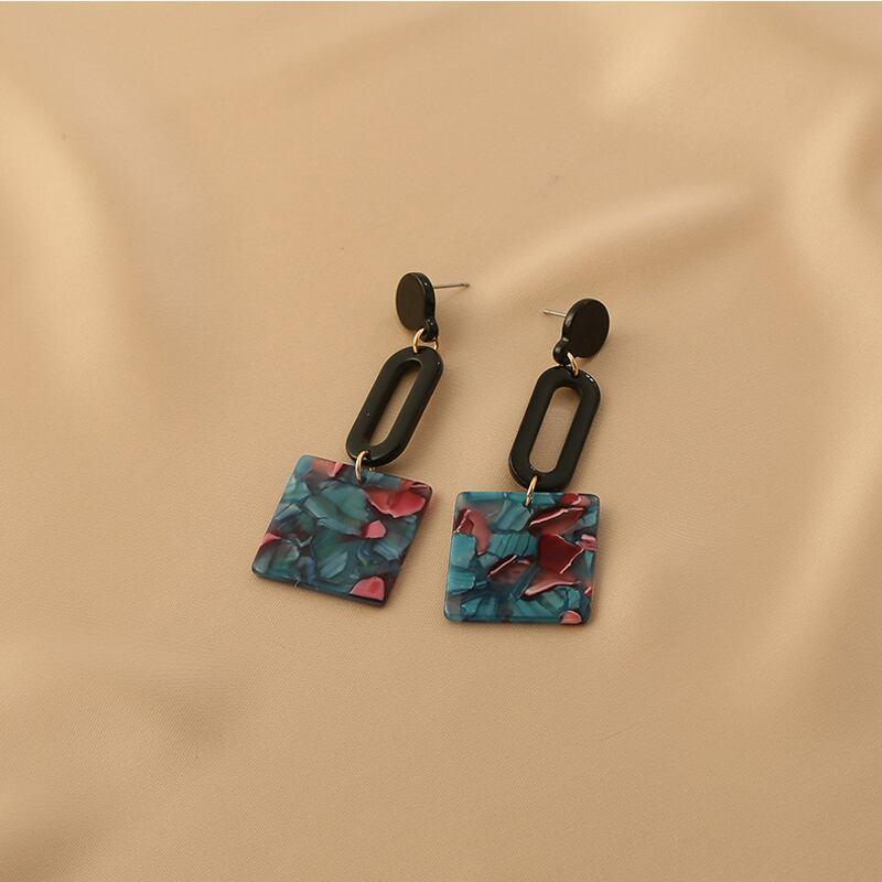 【HUAJIシリーズ】★耳飾り★ ペア ピアス レディースアクセサリー 彩り レトロ ファッション 可愛い - ChinChic