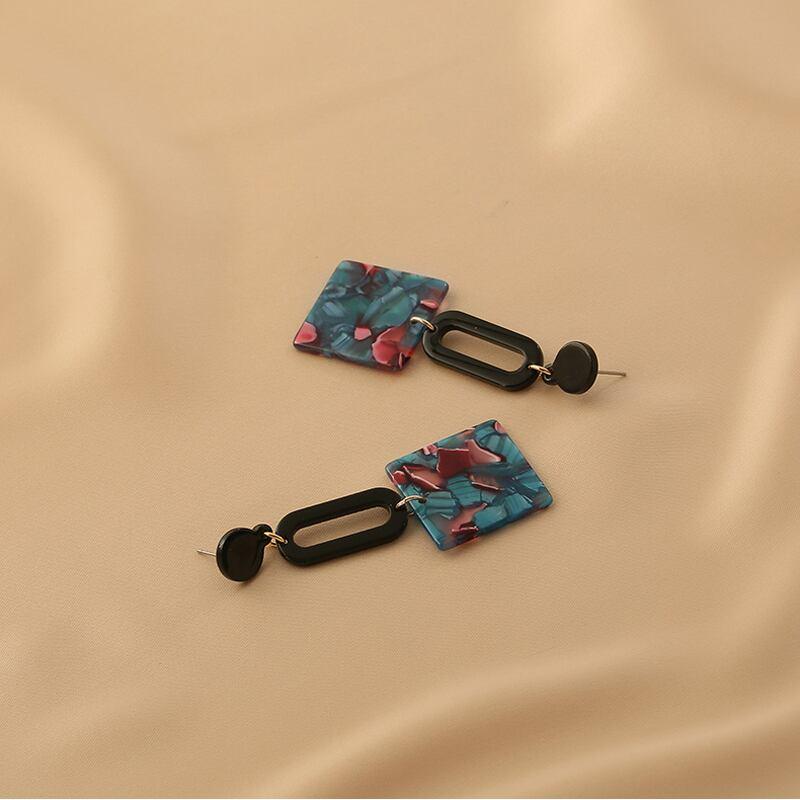 【HUAJIシリーズ】★耳飾り★ ペア ピアス レディースアクセサリー 彩り レトロ ファッション 可愛い - ChinChic