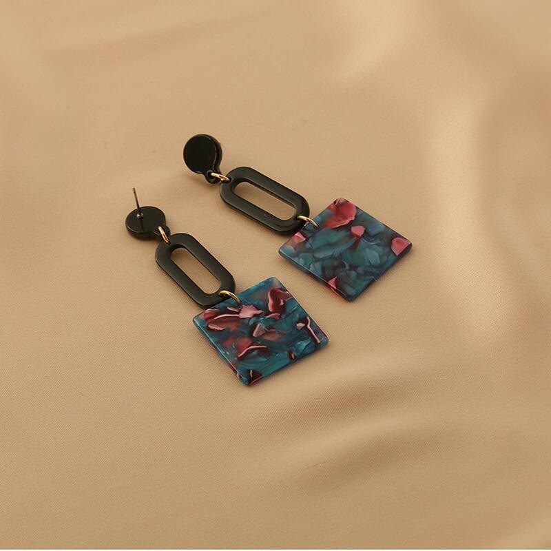 【HUAJIシリーズ】★耳飾り★ ペア ピアス レディースアクセサリー 彩り レトロ ファッション 可愛い - ChinChic