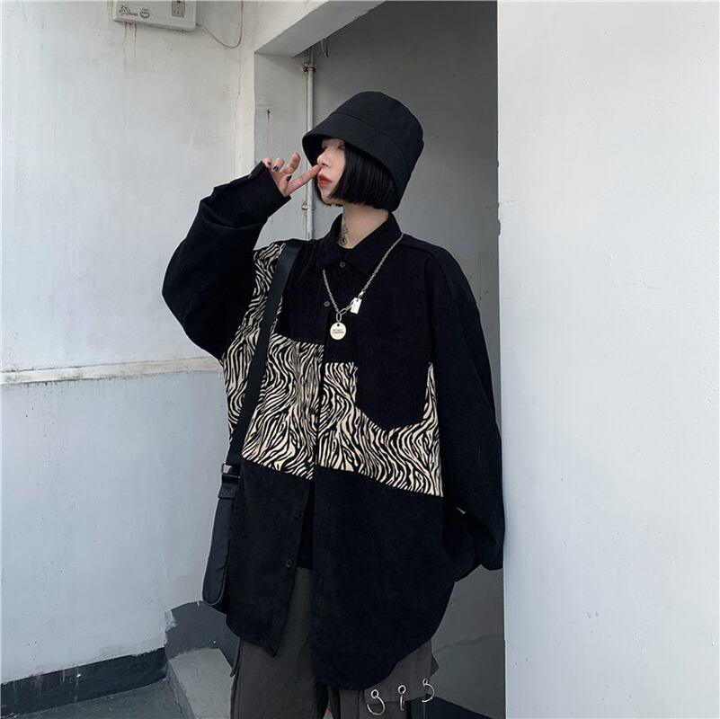 【都谷シリーズ】★シャツ★ トップス プリント 個性的 カップル服 原宿風 おしゃれ INS風 カジュアル - ChinChic