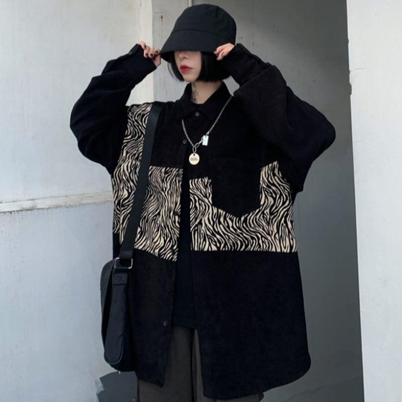 【都谷シリーズ】★シャツ★ トップス プリント 個性的 カップル服 原宿風 おしゃれ INS風 カジュアル - ChinChic