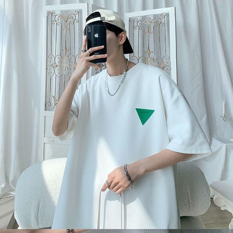 【KADISHOUシリーズ】★セットアップ★ Tシャツ+短パン 3COLOR 男女兼用 メンズ 大きいサイズ ブラック ホワイト ブルー - ChinChic