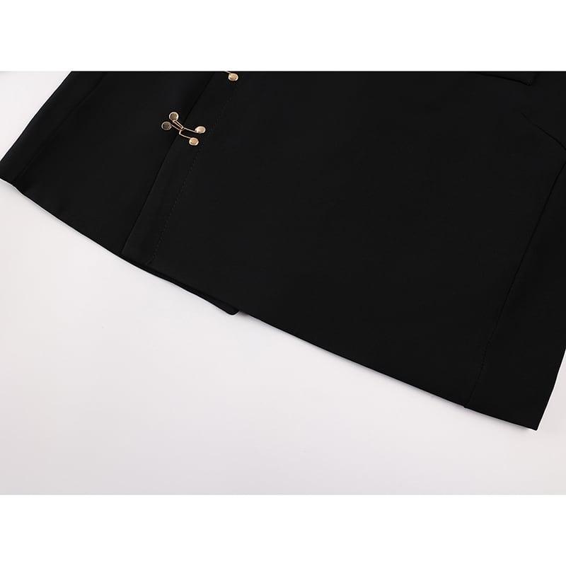 ✿大人気商品✿【LHSENシリーズ】★チャイナ風トップス★ チャイナ風アウター ショート丈 ミニ丈 デザイン性有り 着痩せ - ChinChic