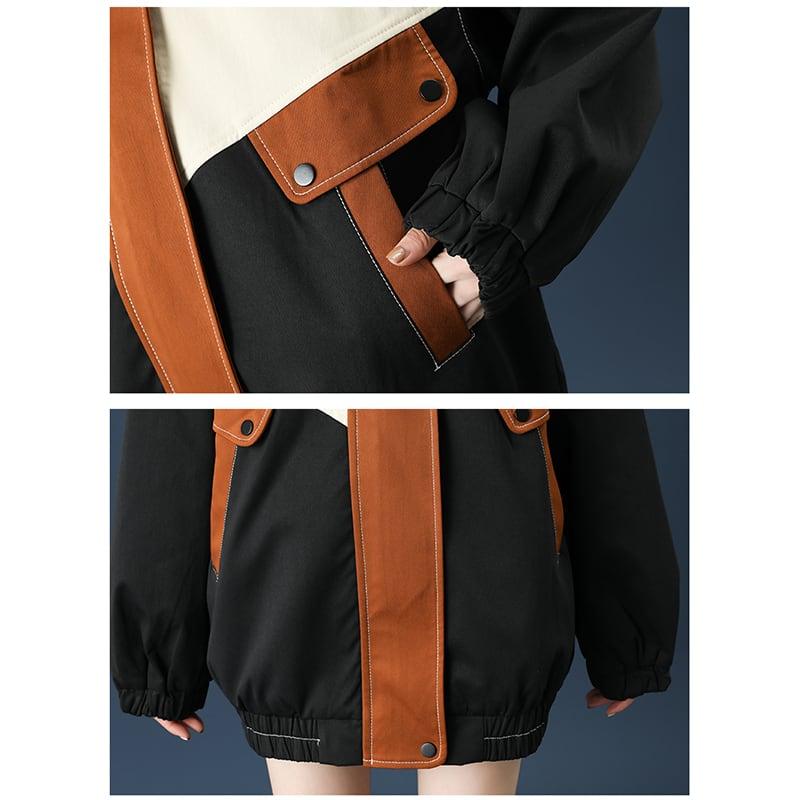 【LINGDIANシリーズ】★ジャケット★ アウター 男女兼用 メンズ 配色 カジュアル 合わせやすい 春服 秋服 - ChinChic