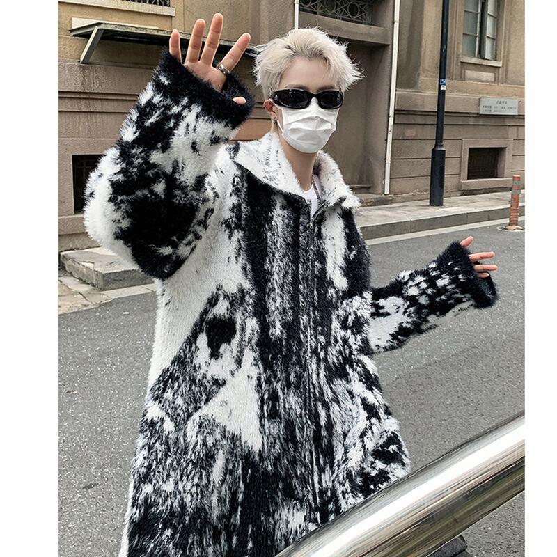 【入画シリーズ】★アウター★ セーター 絞り染め 男女兼用 メンズ レトロ 合わせやすい M L XL 2XL 3XL - ChinChic