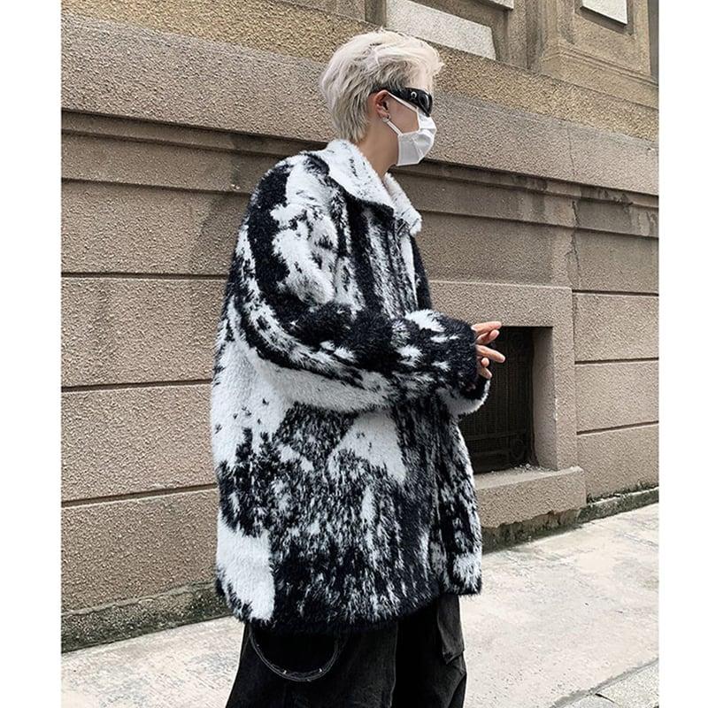 【入画シリーズ】★アウター★ セーター 絞り染め 男女兼用 メンズ レトロ 合わせやすい M L XL 2XL 3XL - ChinChic