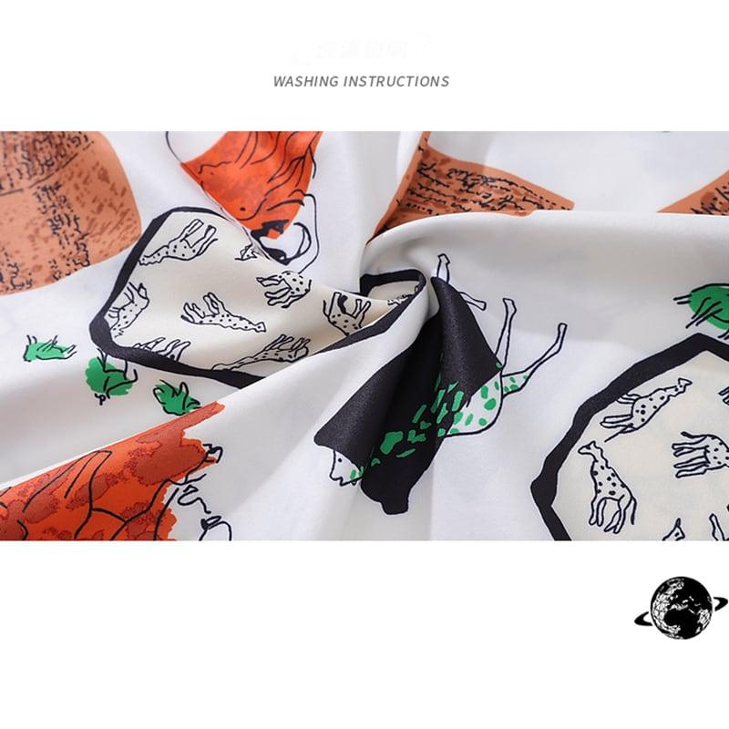 【MOISHE TIDEシリーズ】★シャツ★ トップス 長袖シャツ 落書き 男女兼用 メンズ プリント 個性的 - ChinChic