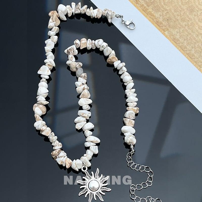 【NANYINGシリーズ】★ネックレス★ アクセサリー 男女兼用 メンズ レディース 太陽 レトロ 可愛い - ChinChic