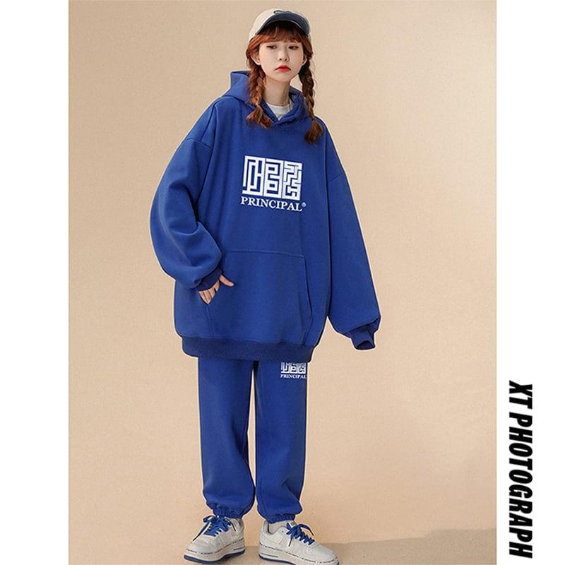【藤伊曼シリーズ】★セットアップ 単品注文★ パーカーORカジュアルパンツ 5COLOR 大きいサイズ 男女兼用 メンズ - ChinChic