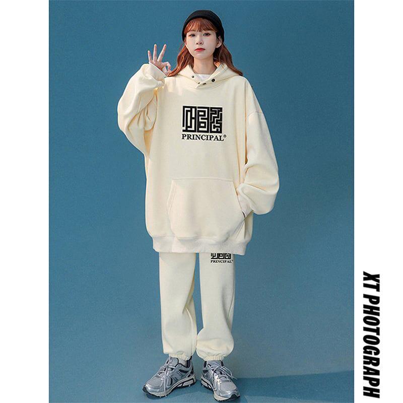 【藤伊曼シリーズ】★セットアップ 単品注文★ パーカーORカジュアルパンツ 5COLOR 大きいサイズ 男女兼用 メンズ - ChinChic