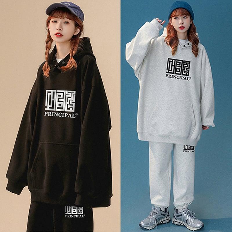 【藤伊曼シリーズ】★セットアップ 単品注文★ パーカーORカジュアルパンツ 5COLOR 大きいサイズ 男女兼用 メンズ - ChinChic