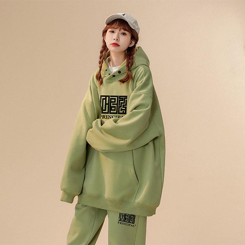 【藤伊曼シリーズ】★セットアップ 単品注文★ パーカーORカジュアルパンツ 5COLOR 大きいサイズ 男女兼用 メンズ - ChinChic