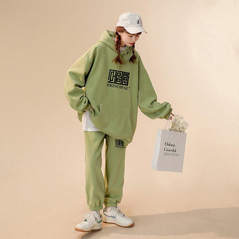 【藤伊曼シリーズ】★セットアップ 単品注文★ パーカーORカジュアルパンツ 5COLOR 大きいサイズ 男女兼用 メンズ - ChinChic