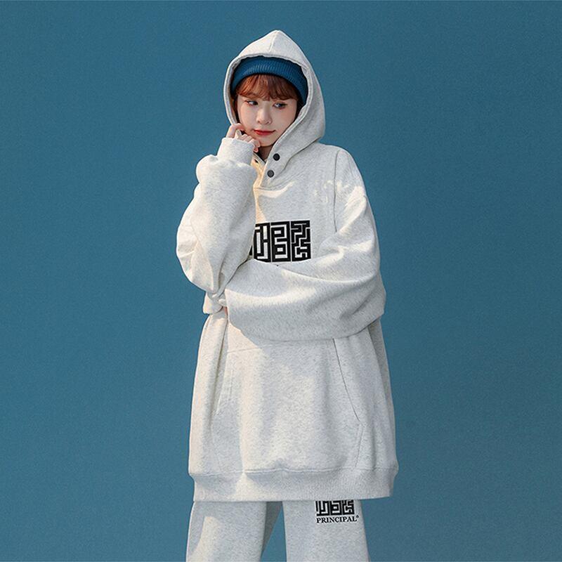 【藤伊曼シリーズ】★セットアップ 単品注文★ パーカーORカジュアルパンツ 5COLOR 大きいサイズ 男女兼用 メンズ - ChinChic