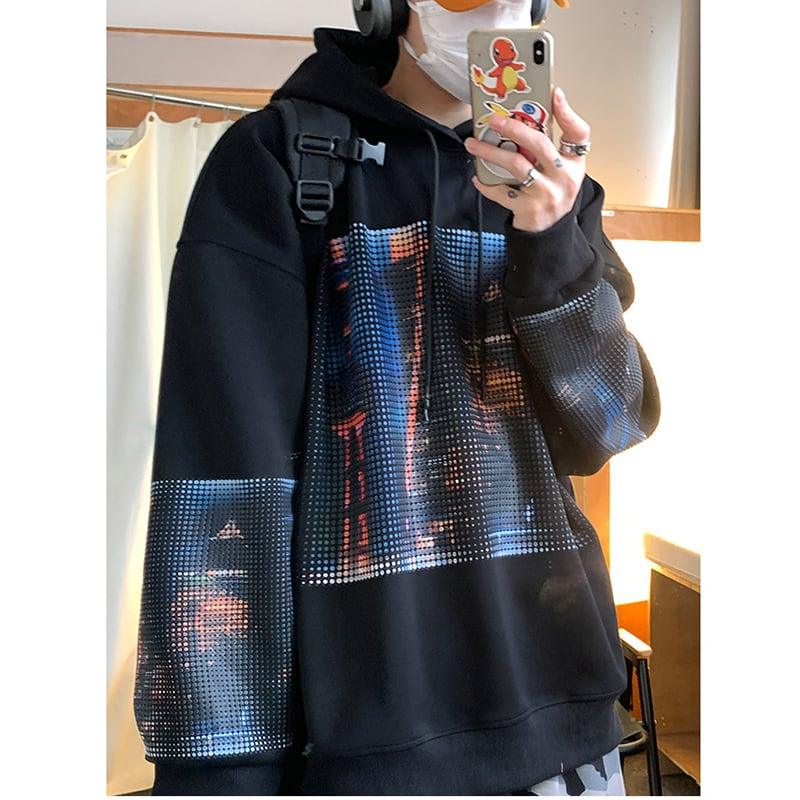 【PLQVシリーズ】★パーカー★ トップス 男女兼用 メンズ 大きいサイズ おしゃれ かっこいい 合わせやすい - ChinChic