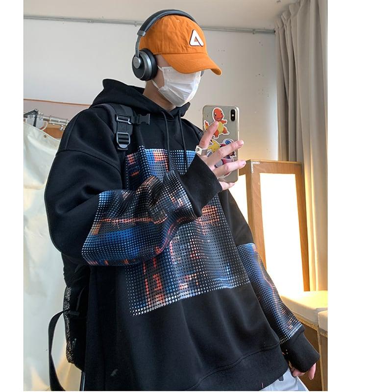 【PLQVシリーズ】★パーカー★ トップス 男女兼用 メンズ 大きいサイズ おしゃれ かっこいい 合わせやすい - ChinChic