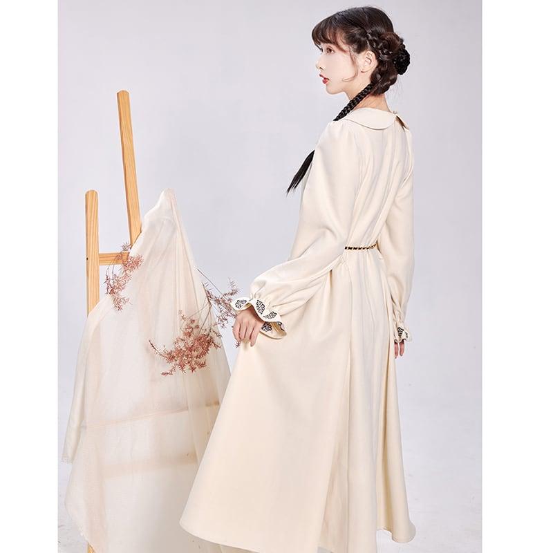 【池夏---初羽シリーズ】★チャイナ風ワンピース★ ベルト付き 中華服 改良漢服 漢元素 可愛い 気質アップ - ChinChic