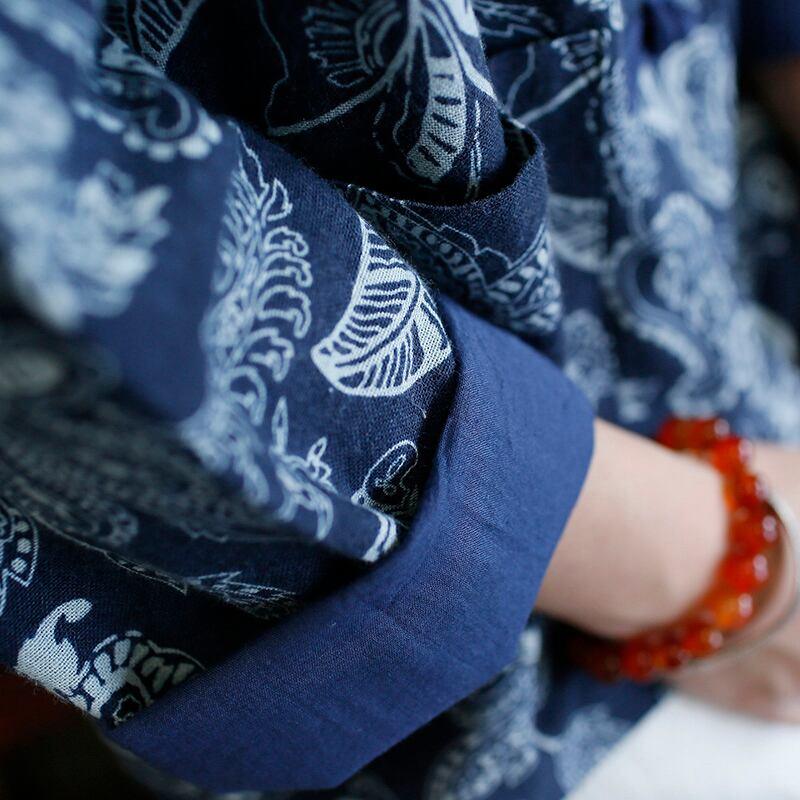 【宋姿シリーズ】★チャイナ風トップス★ アウター 染付けシリーズ コットン 民族風 合わせやすい - ChinChic