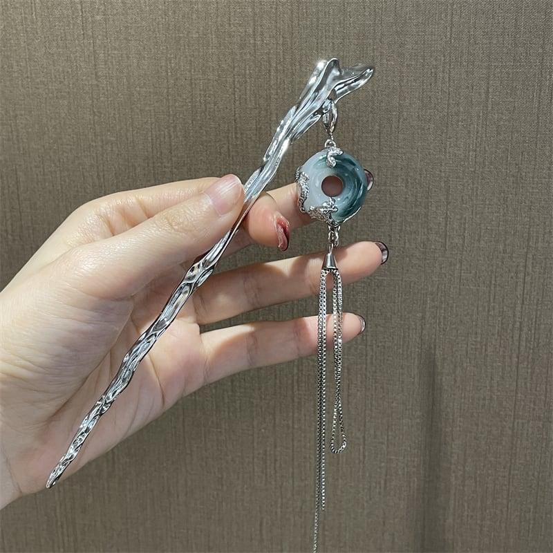 【妙飾佳人シリーズ】★チャイナ風髪飾り 簪★ レディースアクセサリー フリンジ 中華服 デート プレゼント - ChinChic