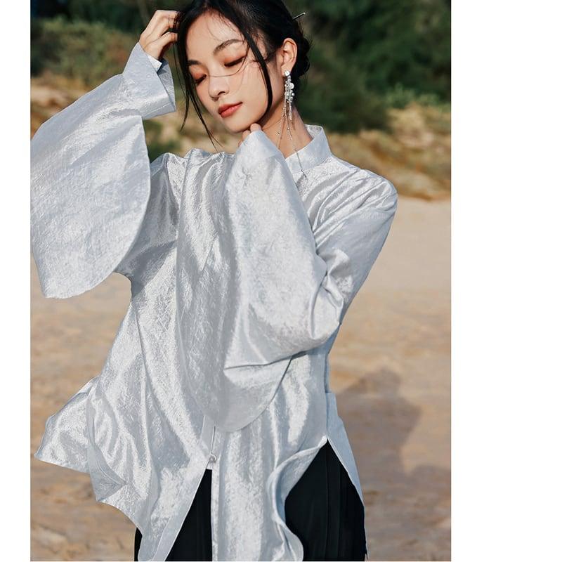 【大青龍肆シリーズ】★チャイナ風シャツ★ トップス チャイナ服 民国風 レトロ デザイン性有り オリジナル - ChinChic