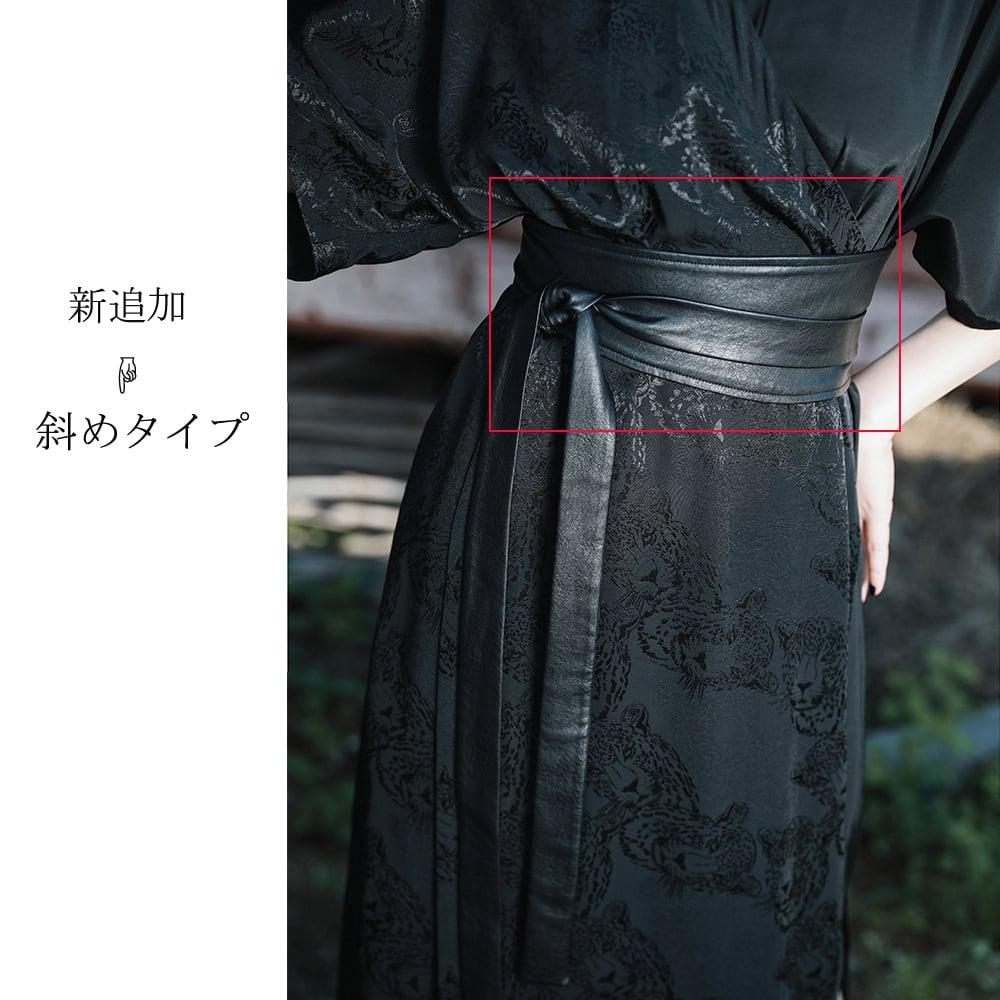 【大青龍肆シリーズ】★ベルト★ 帯 小物 飾り物 合わせやすい PU ブラック 黒い 無地 シンプル - ChinChic