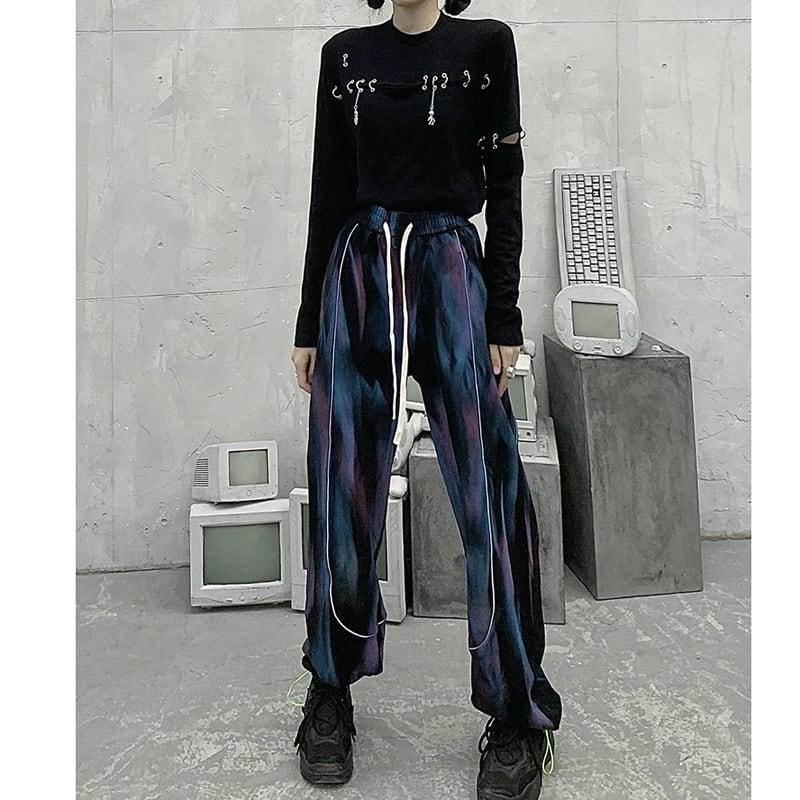 【SEXYシリーズ】★セットアップ 単品注文★ トップスORズボン 着痩せ チェーン付きTシャツ カジュアルパンツ - ChinChic