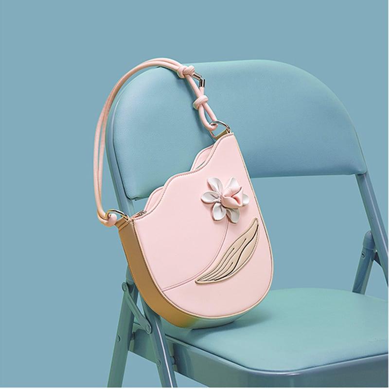【XIAOZHONGシリーズ】★バッグ★ ショルダーバッグ デザイン性あり ピンク ファッション 可愛い - ChinChic