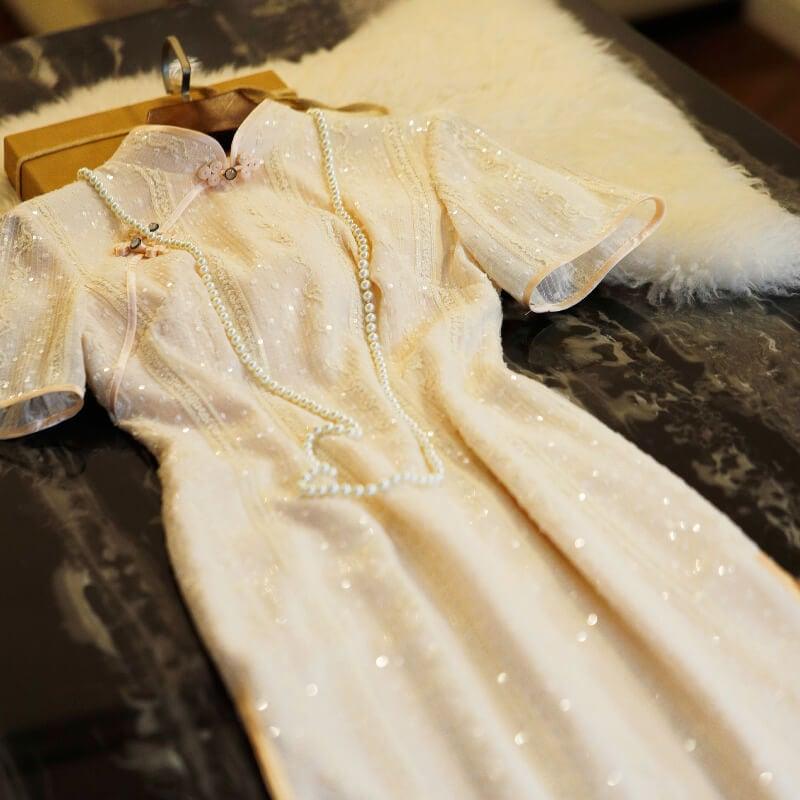 【YUNGEGEシリーズ】 ★高級品 チャイナドレス★ チャイナ風ワンピース ロング丈 オリジナル - ChinChic