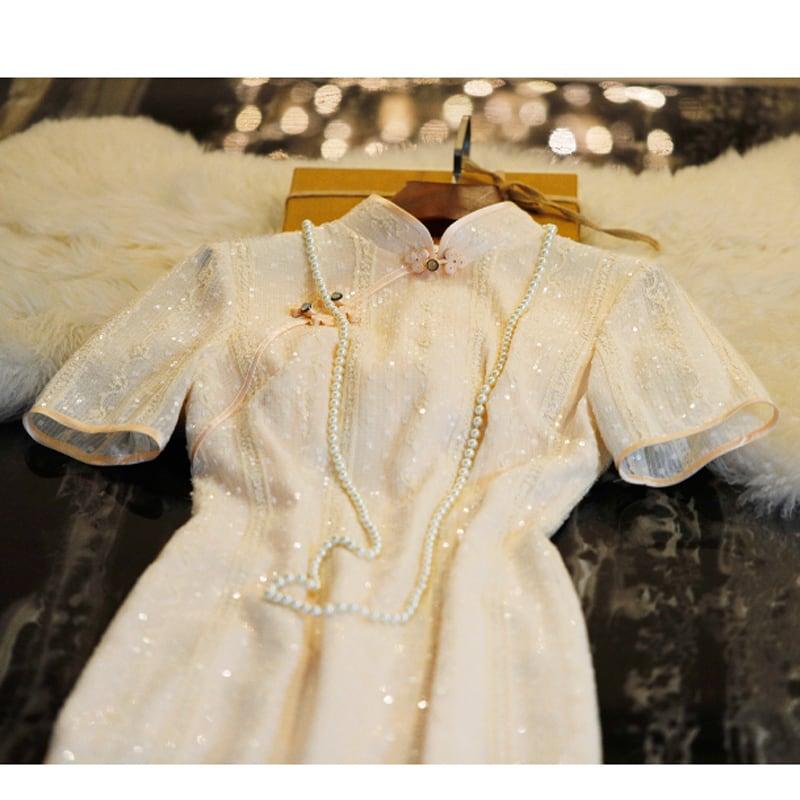 【YUNGEGEシリーズ】 ★高級品 チャイナドレス★ チャイナ風ワンピース ロング丈 オリジナル - ChinChic