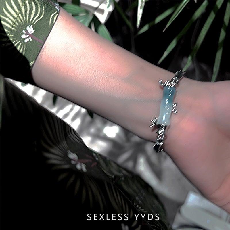 【YYDS無性別シリーズ】★チャイナ風ブレスレット★ アクセサリー 男女兼用 個性的 竹 たけ ファッション - ChinChic