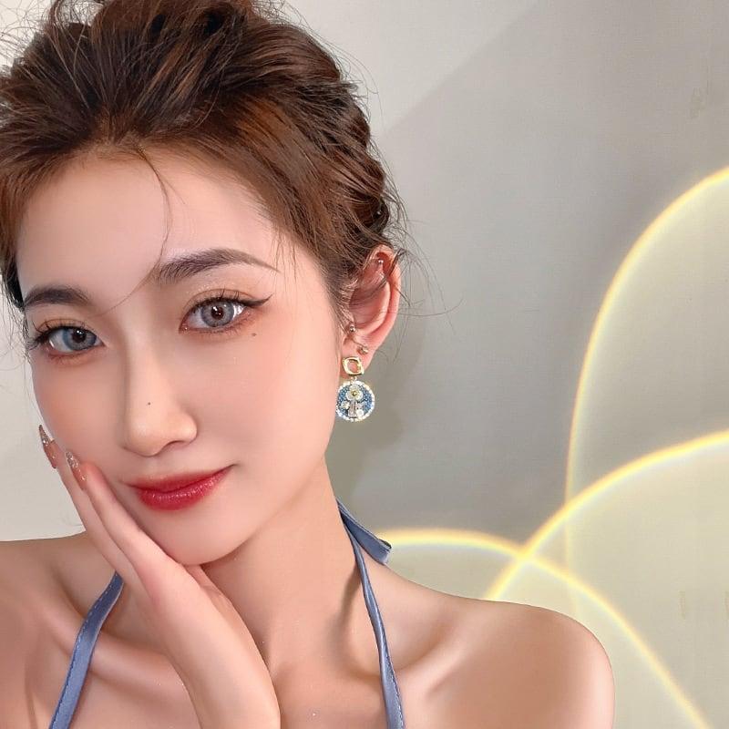 【ZAIZAIシリーズ】★耳飾り★ ピアス ペア レディース アクセサリー 気質アップ デート 通勤 花 キラキラ - ChinChic