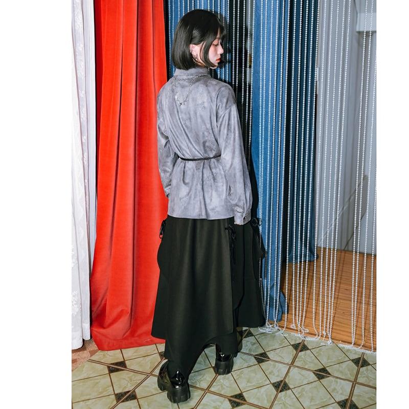 ✿新作!【古怪舍---龍染シリーズ】★チャイナ風シャツ★ スエード 厚て トップス おしゃれ 合わせやすい - ChinChic